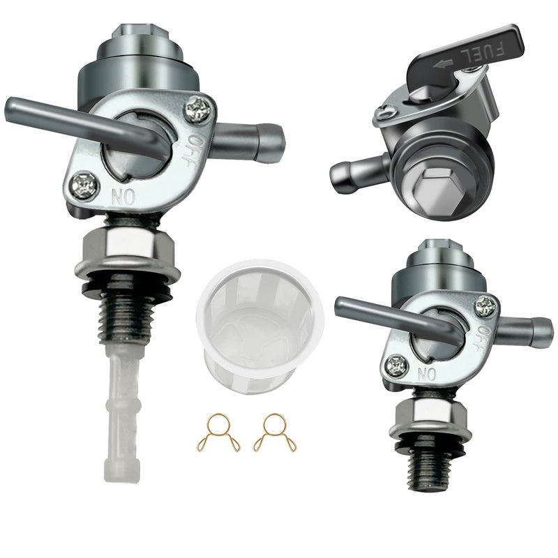 Sofo 2 Pack Generator Male Fuel Petcock Shut Off Valve M10X1.25mm with Fuel Strainer Fit for Honda EU2000i EU2200i EU3000iS for Predator 2000 3500 Inverter for Yamaha EF2000iS EF2200iS Gas Tank Switch - Image 2